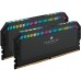 Модуль памяті для компютера DDR5 64GB (2x32GB) 6800 MHz Dominator Platinum RGB Black Corsair (CMT64GX5M2B6800C40)