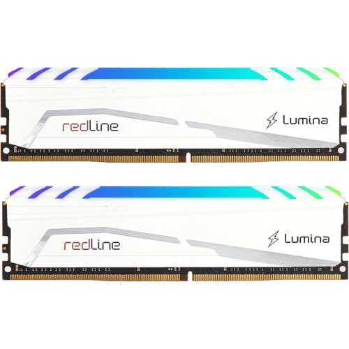 Модуль памяті для компютера DDR5 32GB (2x16GB) 6000 MHz Redline RGB White Mushkin (MLB5C600AEEM16GX2)