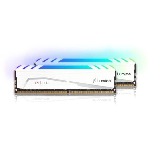 Модуль памяті для компютера DDR5 32GB (2x16GB) 6000 MHz Redline RGB White Mushkin (MLB5C600DDDM16GX2)