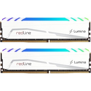 Модуль пам'яті для комп'ютера DDR5 32GB (2x16GB) 6400 MHz Redline RGB White Mushkin (MLB5C640A77P16GX2)