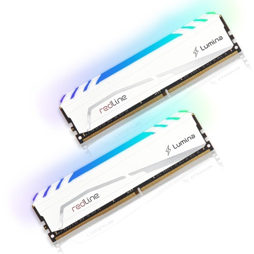 Модуль памяті для компютера DDR5 64GB (2x32GB) 6400 MHz Redline RGB White Mushkin (MLB5C640A77P32GX2)