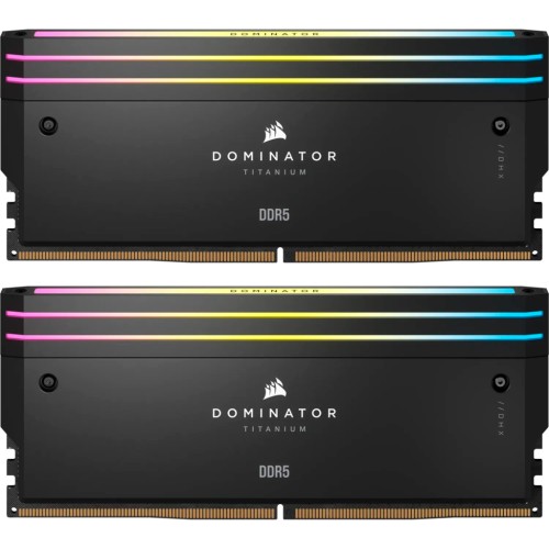 Модуль памяті для компютера DDR5 32GB (2x16GB) 6000 MHz Dominator Titanium RGB Corsair (CMP32GX5M2B6000C30)