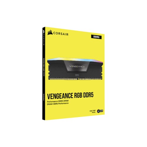 Модуль памяті для компютера DDR5 96GB (2x48GB) 5600 MHz Vengeance RGB Black Corsair (CMH96GX5M2B5600C40)