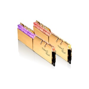 Модуль пам'яті для комп'ютера DDR4 64GB (2x32GB) 3600 MHz TridentZ RGB Royal Gold G.Skill (F4-3600C18D-64GTRG)