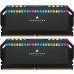 Модуль памяті для компютера DDR5 32GB (2x16GB) 6000 MHz Dominator Platinum RGB Black Corsair (CMT32GX5M2B6000C30)