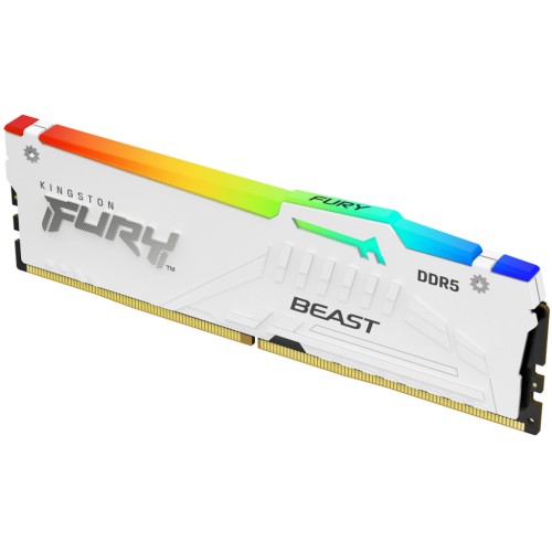 Модуль памяті для компютера DDR5 32GB 6000 MHz Beast AM5 RGB White Kingston Fury (ex.HyperX) (KF560C36BWEA-32)