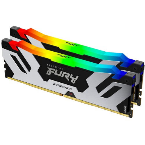 Модуль памяті для компютера DDR5 48GB (2x24GB) 6400 MHz Renegade RGB XMP Kingston Fury (ex.HyperX) (KF564C32RSAK2-48)