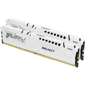 Модуль пам'яті для комп'ютера DDR5 64GB (2x32GB) 5600 MHz Beast White EXPO Kingston Fury (ex.HyperX) (KF556C36BWEK2-64)