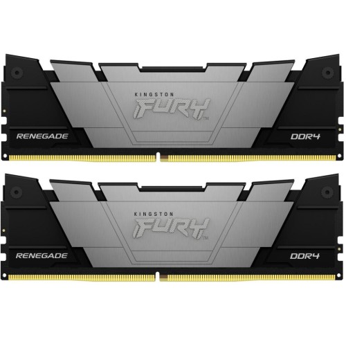 Модуль памяті для компютера DDR4 16GB (2x8GB) 3600 MHz Fury Renegade Black Kingston Fury (ex.HyperX) (KF436C16RB2K2/16)