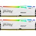 Модуль памяті для компютера DDR5 32GB 5200 MHz FURY Beast White RGB Kingston Fury (ex.HyperX) (KF552C40BWAK2-32)