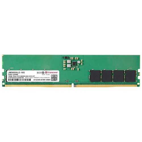 Модуль памяті для компютера DDR5 16GB 5600 MHz JetRam Transcend (JM5600ALE-16G)
