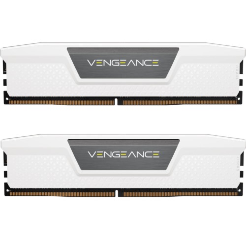 Модуль памяті для компютера DDR5 64GB (2x32GB) 5200 MHz Vengeance White Corsair (CMK64GX5M2B5200C40W)