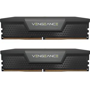 Модуль пам'яті для комп'ютера DDR5 64GB (2x32GB) 6400 MHz Vengeance Black Corsair (CMK64GX5M2B6400C32)