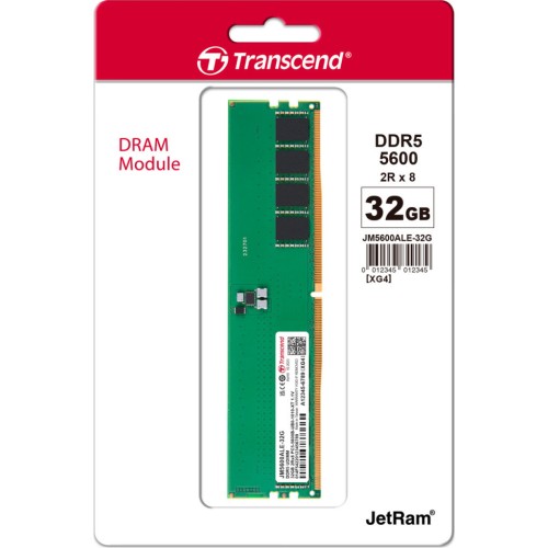 Модуль памяті для компютера DDR5 32GB 5600 MHz JetRam Transcend (JM5600ALE-32G)