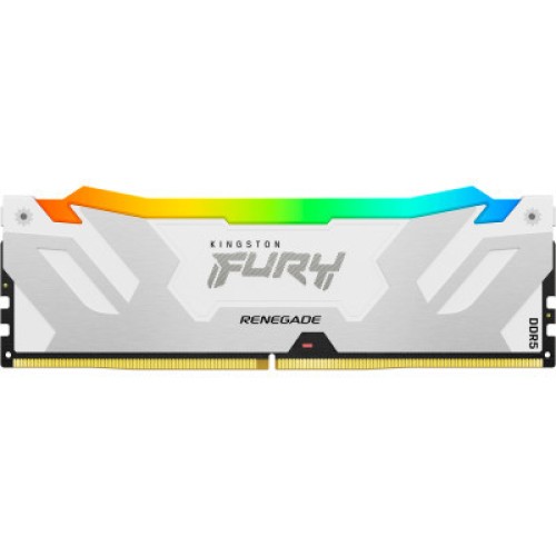 Модуль памяті для компютера DDR5 32GB 6400 MHz Renegade RGB White Kingston Fury (ex.HyperX) (KF564C32RWA-32)