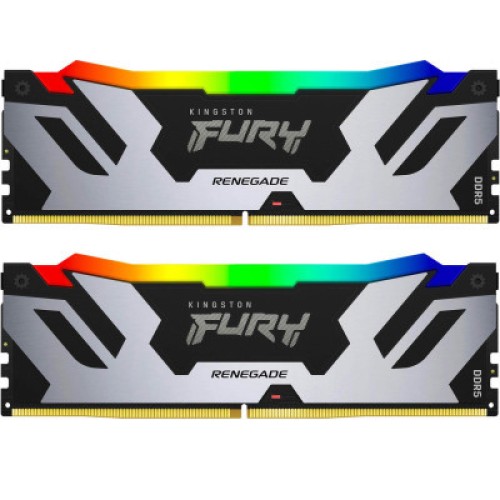 Модуль памяті для компютера DDR5 32GB (2x16GB) 7600 MHz Renegade RGB XMP Kingston Fury (ex.HyperX) (KF576C38RSAK2-32)