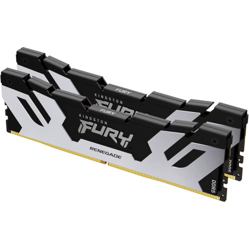 Модуль памяті для компютера DDR5 64GB (2x32GB) 6400 MHz Renegade Silver XMP Kingston Fury (ex.HyperX) (KF564C32RSK2-64)