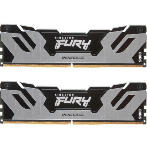 Модуль памяті для компютера DDR5 64GB (2x32GB) 6400 MHz Renegade Silver XMP Kingston Fury (ex.HyperX) (KF564C32RSK2-64)