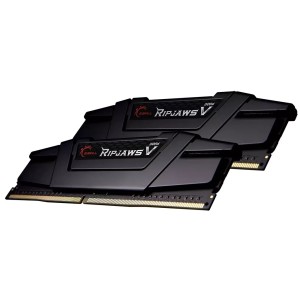 Модуль пам'яті для комп'ютера DDR4 8GB (2x4GB) 3200 MHz RIPJAWS V Black G.Skill (F4-3200C16D-8GVKB)