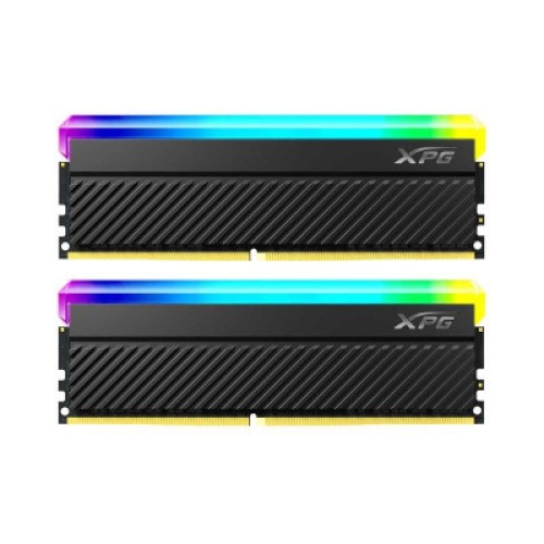 Модуль памяті для компютера DDR4 32GB (2x16GB) 3600 MHz XPG Spectrix D45G RGB Black ADATA (AX4U360016G18I-DCBKD45G)