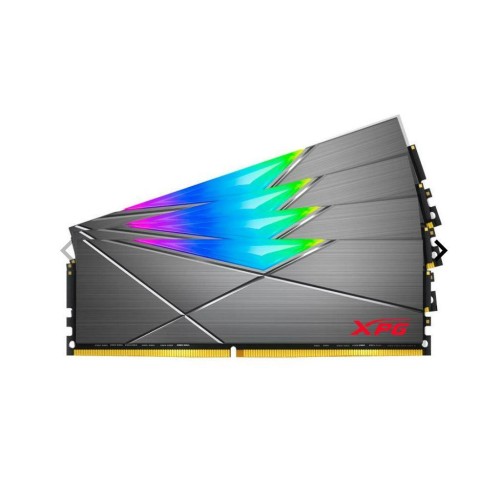 Модуль памяті для компютера DDR4 64GB (4x16GB) 3600 MHz XPG Spectrix D50 RGB Tungsten ADATA (AX4U360016G18I-QCTG50)