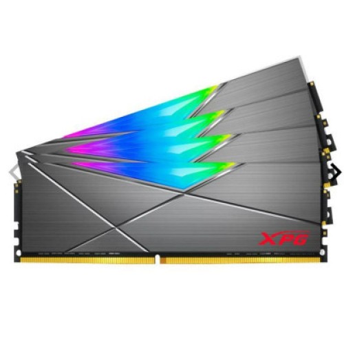 Модуль памяті для компютера DDR4 64GB (4x16GB) 3600 MHz XPG Spectrix D50 RGB Tungsten ADATA (AX4U360016G18I-QCTG50)