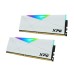 Модуль памяті для компютера DDR4 64GB (4x16GB) 3600 MHz XPG Spectrix D50 RGB White ADATA (AX4U360016G18I-QCWH50)