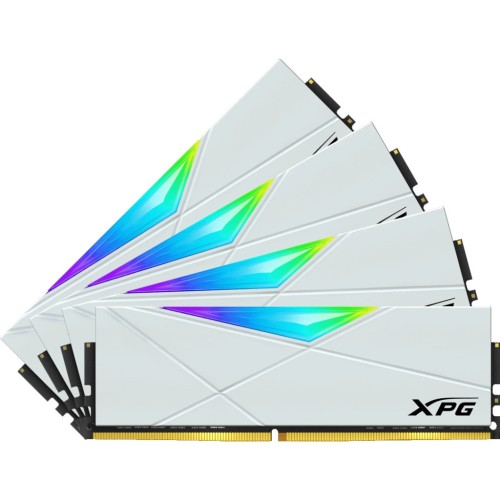 Модуль памяті для компютера DDR4 64GB (4x16GB) 3600 MHz XPG Spectrix D50 RGB White ADATA (AX4U360016G18I-QCWH50)