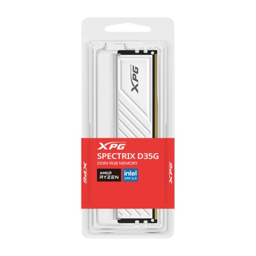 Модуль памяті для компютера DDR4 8GB 3600 MHz XPG Spectrix D35G RGB White ADATA (AX4U36008G18I-SWHD35G)