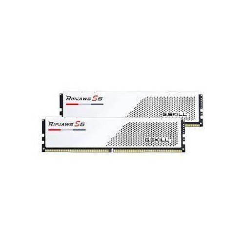 Модуль памяті для компютера DDR5 32GB (2x16GB) 5600 MHz Ripjaws S5 Matte White G.Skill (F5-5600J3036D16GX2-RS5W)