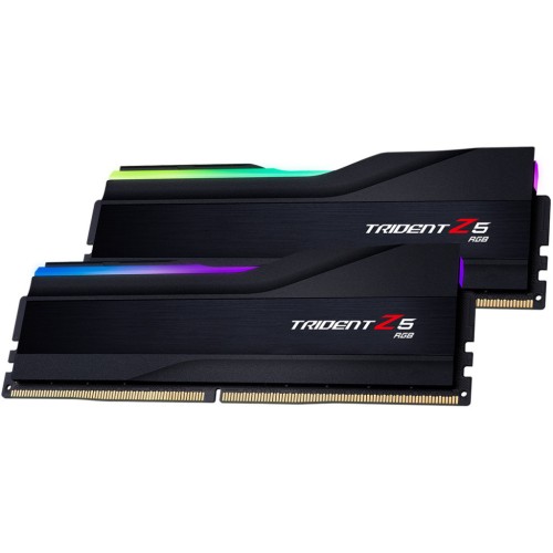 Модуль памяті для компютера DDR5 64GB (2x32GB) 5600 MHz Trident Z5 RGB Matte Black G.Skill (F5-5600J2834F32GX2-TZ5RK)