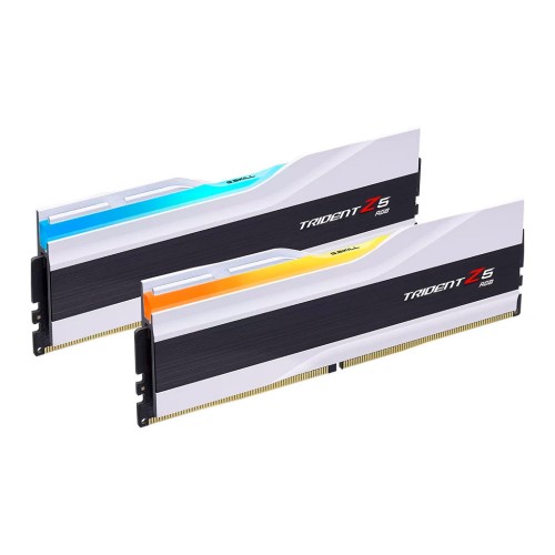 Модуль памяті для компютера DDR5 64GB (2x32GB) 6400 MHz Trident Z5 RGB Matte White G.Skill (F5-6400J3239G32GX2-TZ5RW)