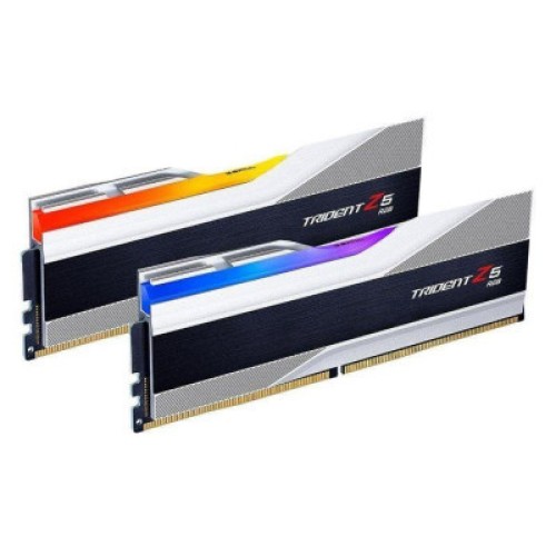 Модуль памяті для компютера DDR5 64GB (2x32GB) 6400 MHz Trident Z5 RGB Matte White G.Skill (F5-6400J3239G32GX2-TZ5RW)