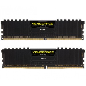 Модуль пам'яті для комп'ютера DDR4 16GB (2x8GB) 3000 MHz Vengeance LPX Black Corsair (CMK16GX4M2D3000C16)