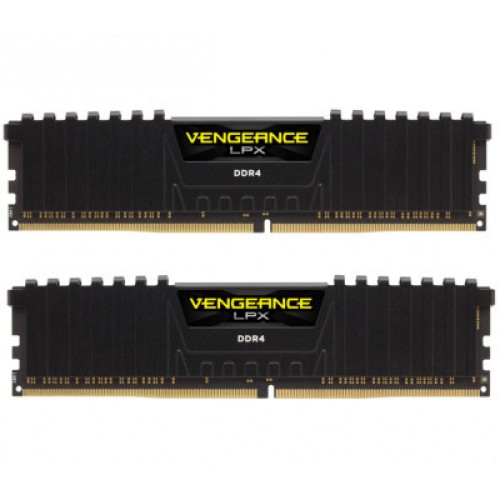 Модуль памяті для компютера DDR4 16GB (2x8GB) 3000 MHz Vengeance LPX Black Corsair (CMK16GX4M2D3000C16)