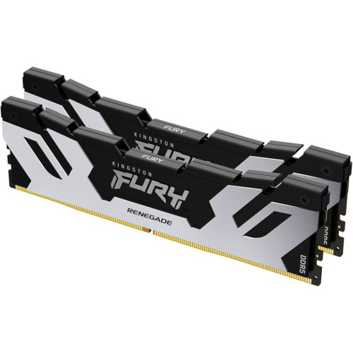 Модуль памяті для компютера DDR5 32GB (2x16GB) 7200 MHz Renegade Black/Silver Kingston Fury (ex.HyperX) (KF572C38RSK2-32)