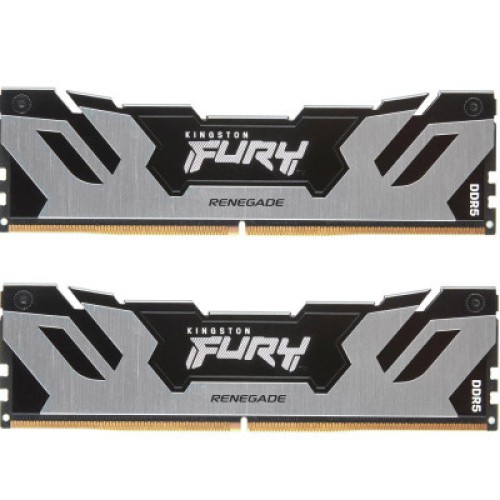 Модуль памяті для компютера DDR5 32GB (2x16GB) 7200 MHz Renegade Black/Silver Kingston Fury (ex.HyperX) (KF572C38RSK2-32)