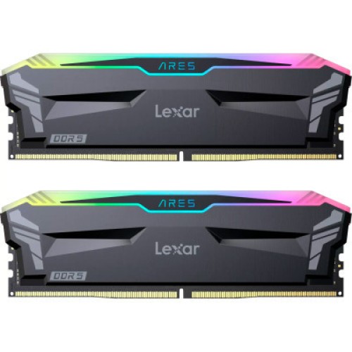 Модуль памяті для компютера DDR5 32GB (2x16GB) 6000 MHz Ares RGB Black Lexar (LD5BU016G-R6000GDLA)