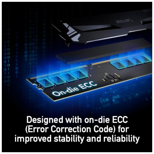 Модуль памяті для компютера DDR5 32GB (2x16GB) 7200 MHz Ares RGB Black Lexar (LD5U16G72C34LA-RGD)