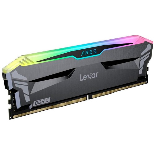 Модуль памяті для компютера DDR5 32GB (2x16GB) 6400 MHz Ares RGB Black Lexar (LD5EU016G-R6400GDLA)