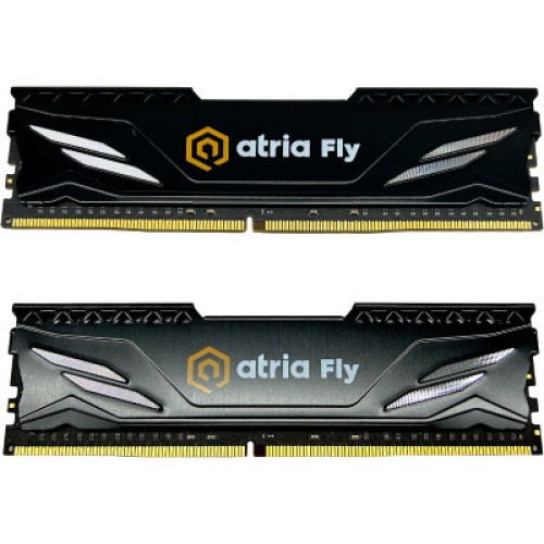 Модуль памяті для компютера DDR4 16GB (2x8GB) 3600 MHz Fly Black ATRIA (UAT43600CL18BK2/16)