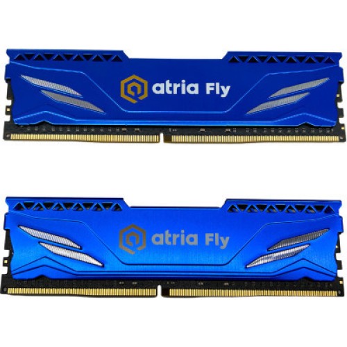 Модуль памяті для компютера DDR4 16GB (2x8GB) 3600 MHz Fly Blue ATRIA (UAT43600CL18BLK2/16)