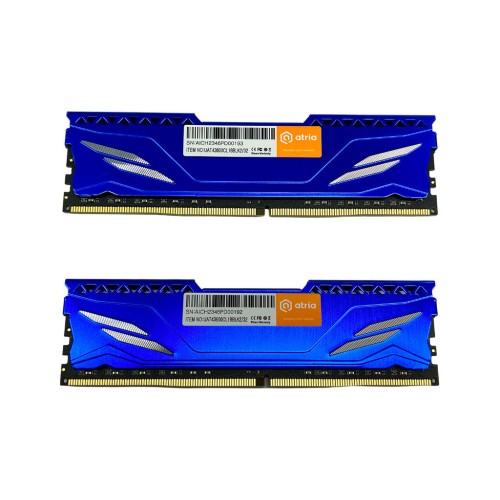 Модуль памяті для компютера DDR4 32GB (2x16GB) 3600 MHz Fly Blue ATRIA (UAT43600CL18BLK2/32)
