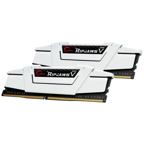 Модуль памяті для компютера DDR4 32GB (2x16G) 3600 MHz RipjawsV White G.Skill (F4-3600C18D-32GVW)