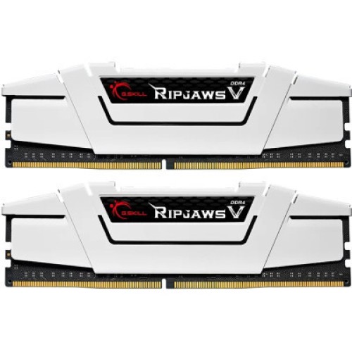 Модуль памяті для компютера DDR4 32GB (2x16G) 3600 MHz RipjawsV White G.Skill (F4-3600C18D-32GVW)