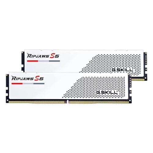 Модуль памяті для компютера DDR5 32GB (2x16GB) 5600 MHz Ripjaws S5 White G.Skill (F5-5600J4040C16GX2-RS5W)