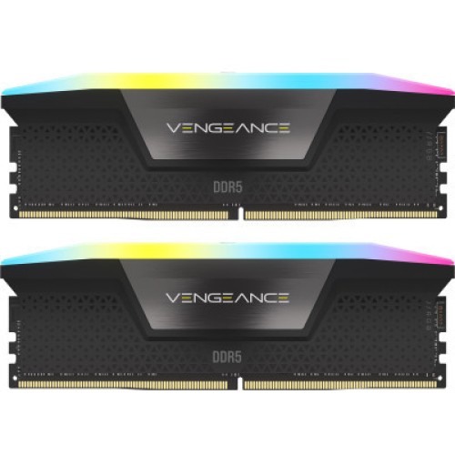 Модуль памяті для компютера DDR5 64GB (2x32GB) 6000 MHz Vengeance RGB Corsair (CMH64GX5M2B6000C38)