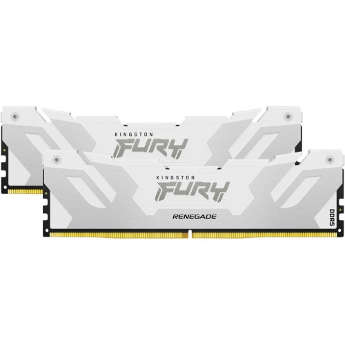 Модуль памяті для компютера DDR5 32GB (2x16GB) Renegade White XMP Kingston Fury (ex.HyperX) (KF564C32RWK2-32)