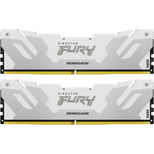 Модуль памяті для компютера DDR5 32GB (2x16GB) Renegade White XMP Kingston Fury (ex.HyperX) (KF564C32RWK2-32)