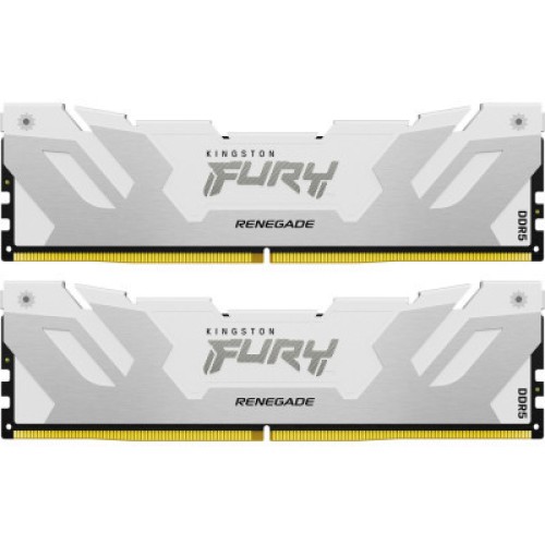 Модуль памяті для компютера DDR5 32GB (2x16GB) 7600 MHz Renegade White XMP Kingston Fury (ex.HyperX) (KF576C38RWK2-32)